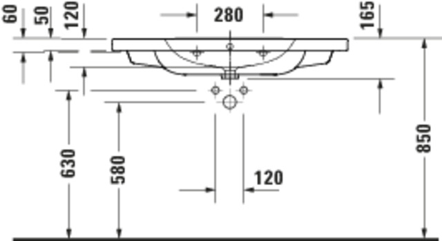 DU D-Code 2.0 MWT 1000x480mm,m.ÜL, Weiß
