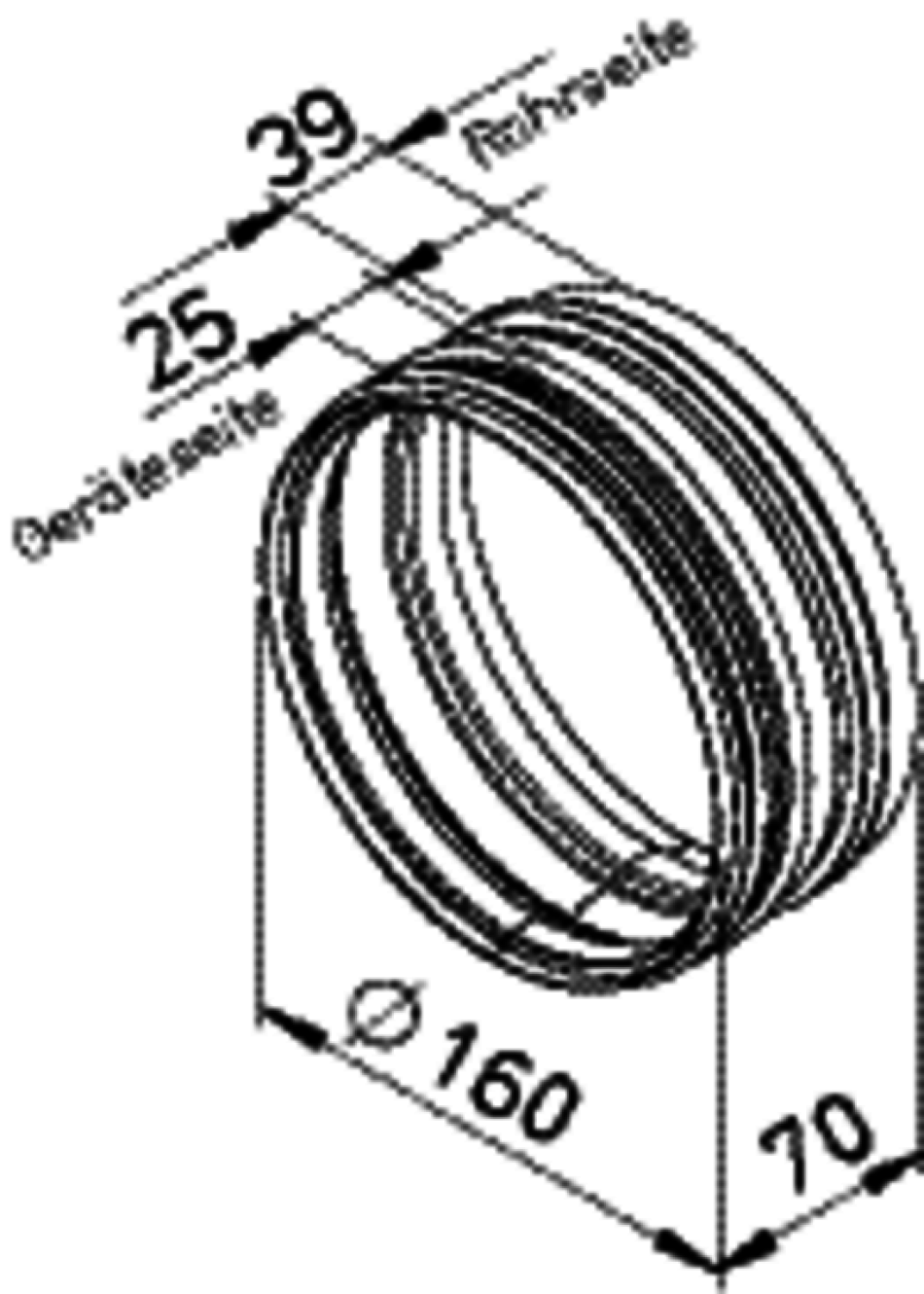 HELIOS Rohrverbinder kurz m Dichtung RVBD-K 160