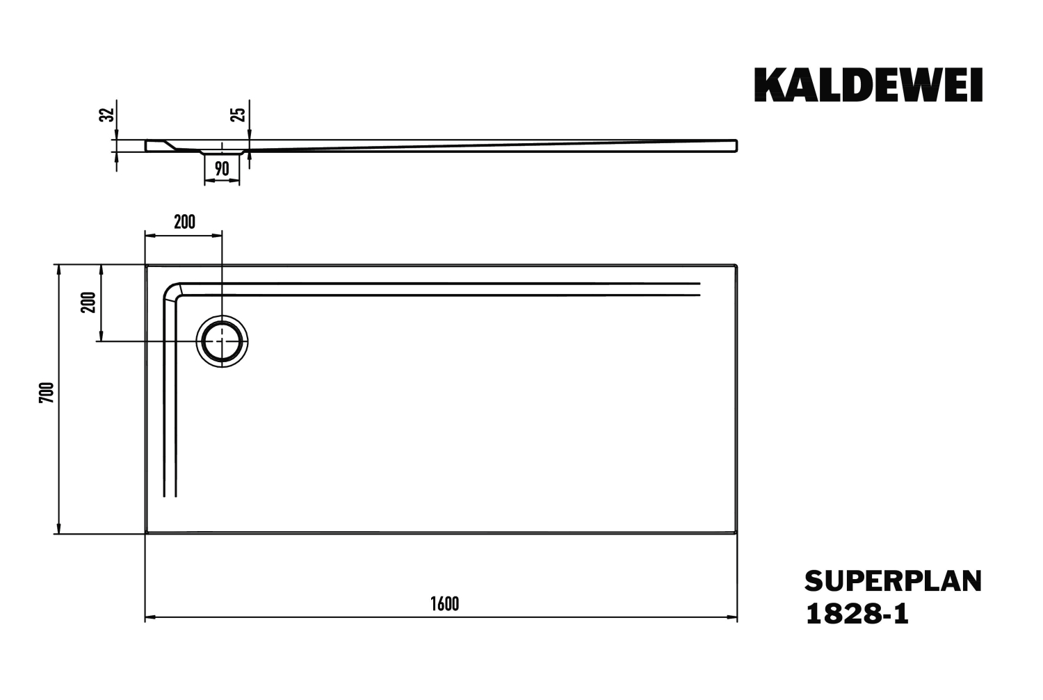 KA DW SUPERPLAN Mod.1828-1,700x1600mm, warm grey 50,Secure Plus
