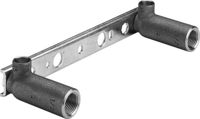 Viega Montageeinheit Gemini 94476 in 15mmxRp1/2x65x150/200mm Rotguss