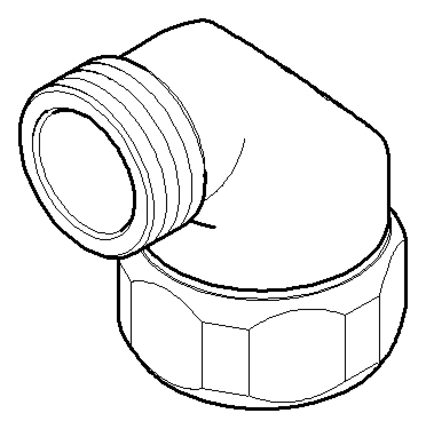 DO Anschluss ERSATZTEILE 90110300600 D 28 mm, 1/2" Chrom