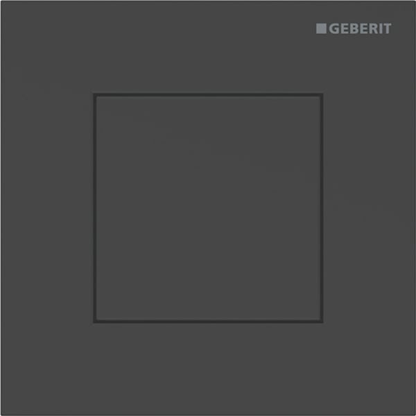 Geberit Typ 40 BetPl., eckig, f. UR-Strg. pneum. Sp., schwarz matt, Etc