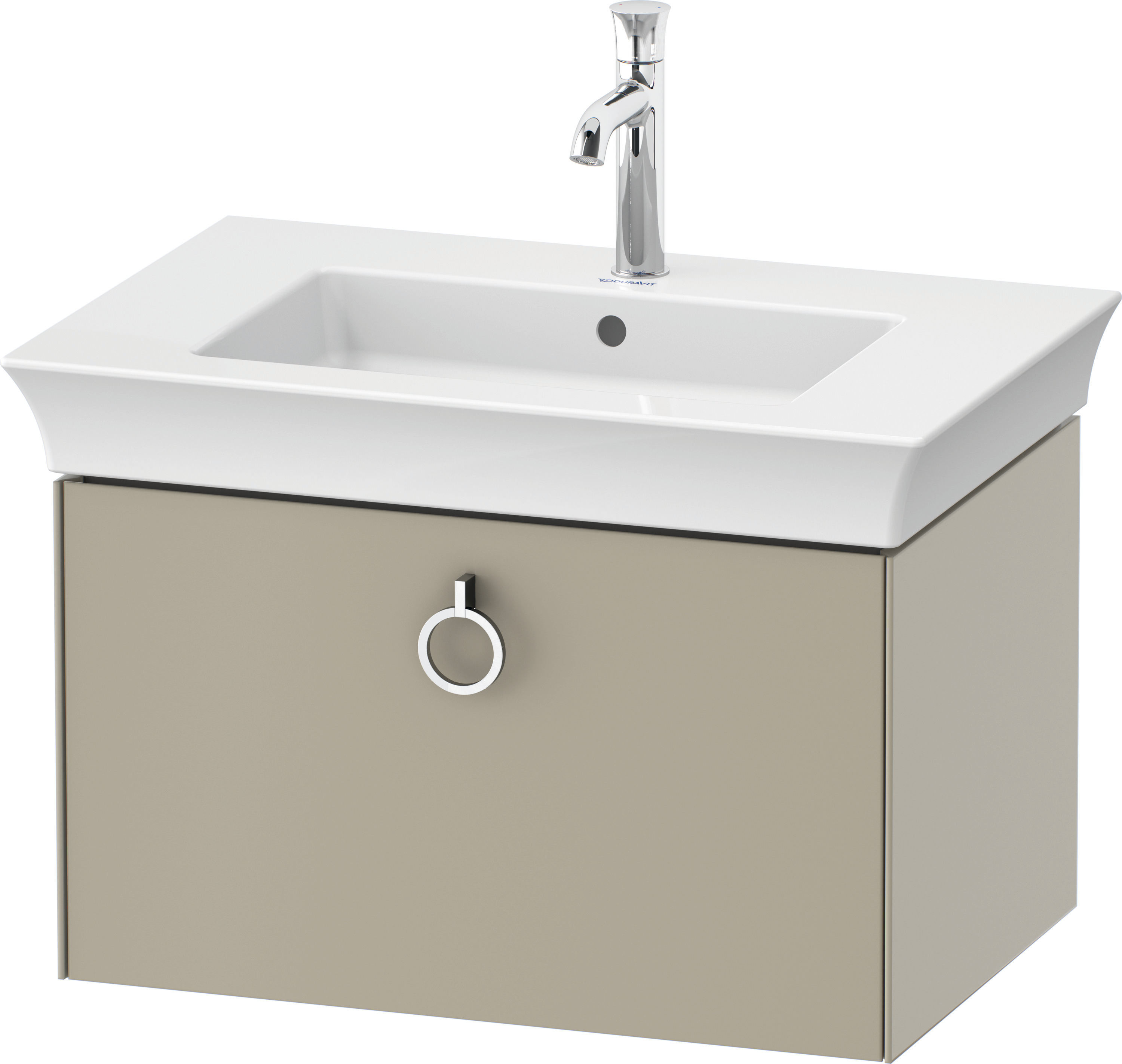Duravit WTU wandh. White Tulip,1 Ausz., mit Griff,410x684x458,Taupe Seidenmatt