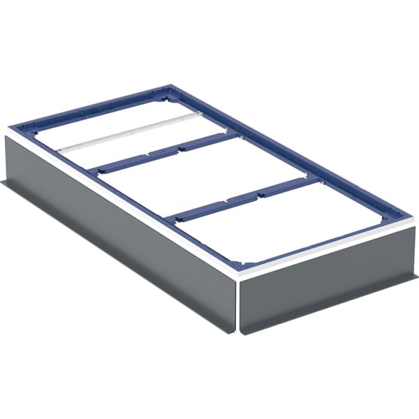 Geberit Duofix Installationsrahmen, 160x80 cm für zehn Füße