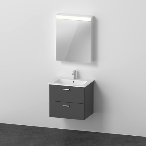 DU XBase Möbel-Set 630x490mm, WT,WTU m. Schubk.2, SPS Türan.R.,Graphit Matt