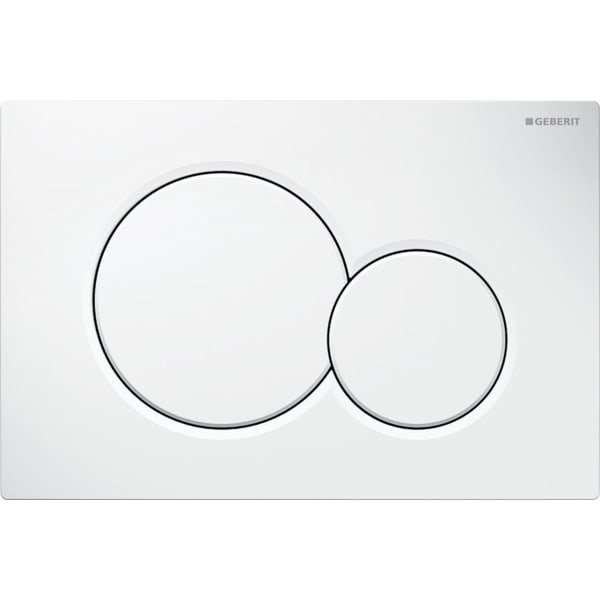 Geberit Sigma01 BetPl., für 2-Mengen-Spülung Round, weiß Geberit Sigma01 BetPl., für 2-Mengen-Spülung Round, weiß
