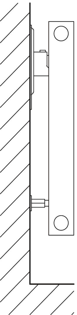 Kermi V-Heizwand HHV T10 BH560x43x500 QN297, RAL9016, 6 bar,o. Abd.,Ausf. re
