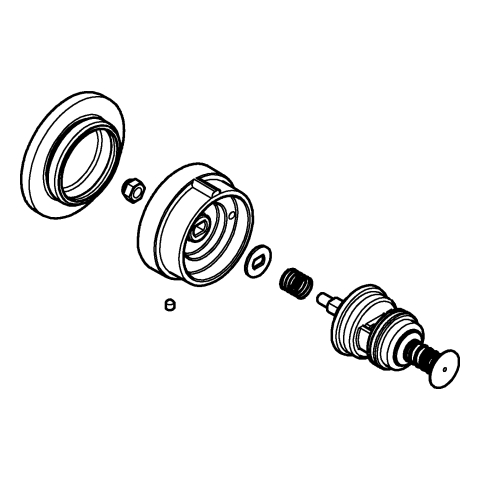 GROHE Umstellung 48405 hard graphite gebürstet