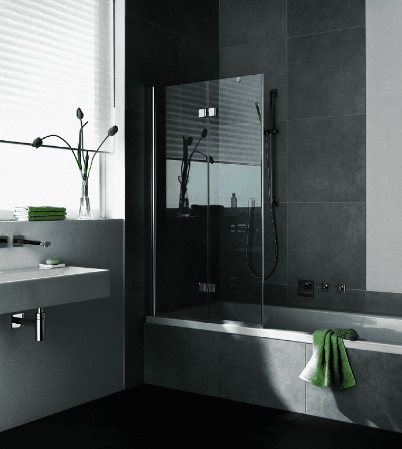 KR Kermi Faltwand Diga 2PL 1200x 1500 BV: 1185-1205 SIHG ESG klar