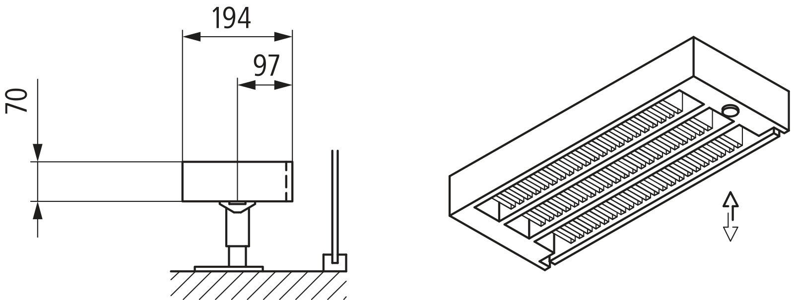 Kermi L-Kon S Typ33 BH140x194x1800mm QN2061,weiß,6bar, m. Abd., AB Uni.,VE4,5