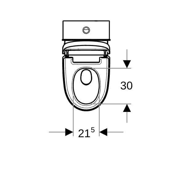 Geberit AquaClean Mera Classic WC-Komplettanlage AP Stand-WC Glas weiß