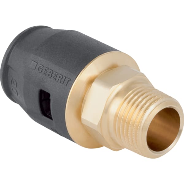 Geberit PushFit Übergang mit AG Ms d16-R1/2 Geberit PushFit Übergang mit AG Ms d16-R1/2