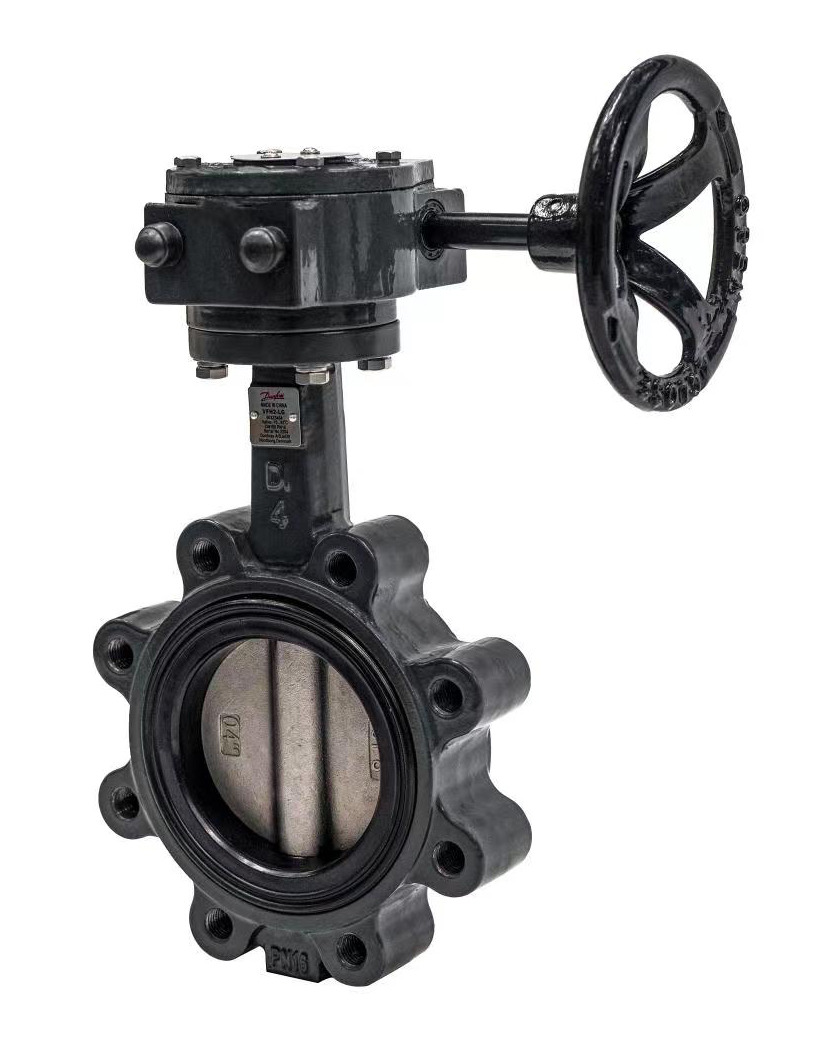 Danfoss VFH2-LH DN150 Hand-Absperrklappe Endflansch Handgriff kvs=1348
