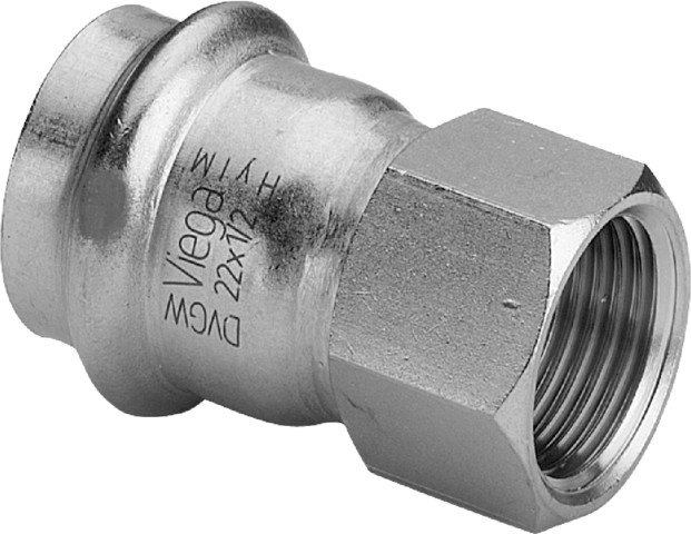 Viega Übergangsst. mit SC Sanpress Inox 2312 in 15mm x Rp3/4, Edelstahl
