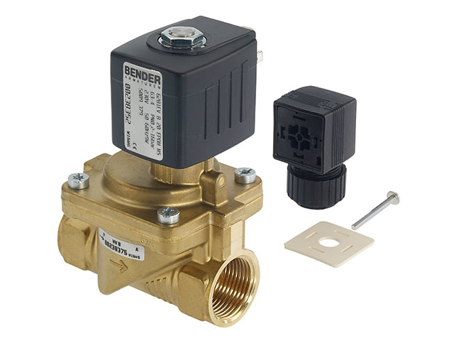 BENDER Magnetventil stroml.offen Typ2 0,2-10bar,IP65,EPDM,90C,DN32 24V DC BENDER Magnetventil stroml.offen Typ2 0,2-10bar,IP65,EPDM,90C,DN32 24V DC