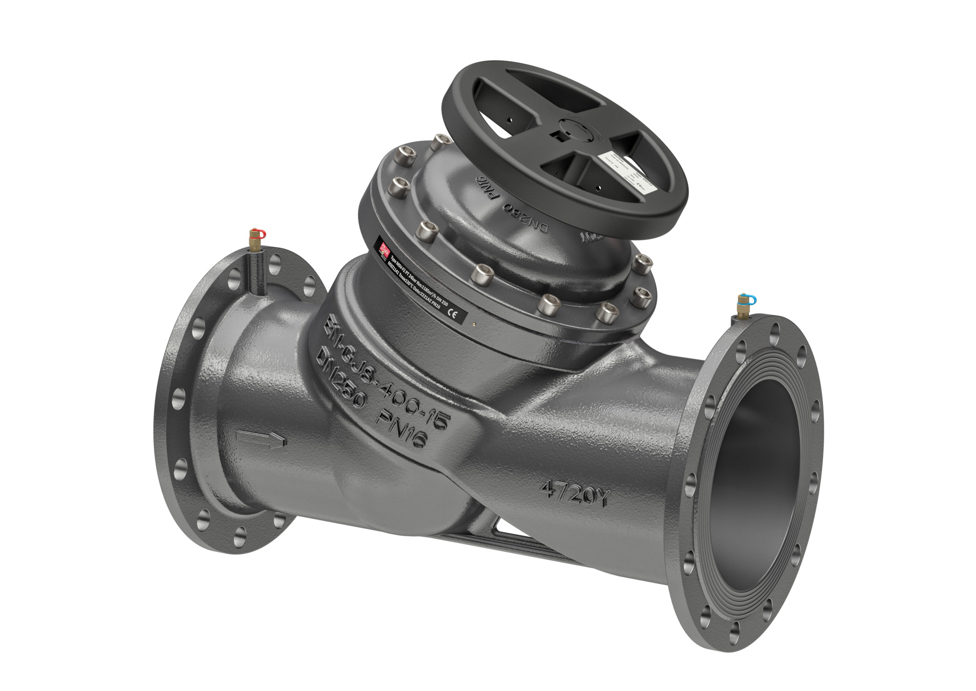 Danfoss Strangregulier-u.Messventil MSV-F2 350, Flansch, Messnippel, PN25