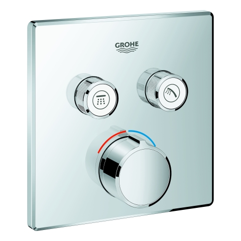 GROHE Unterputzmischer SmartControl 29148 eckig FMS 2 Absperrventile chrom