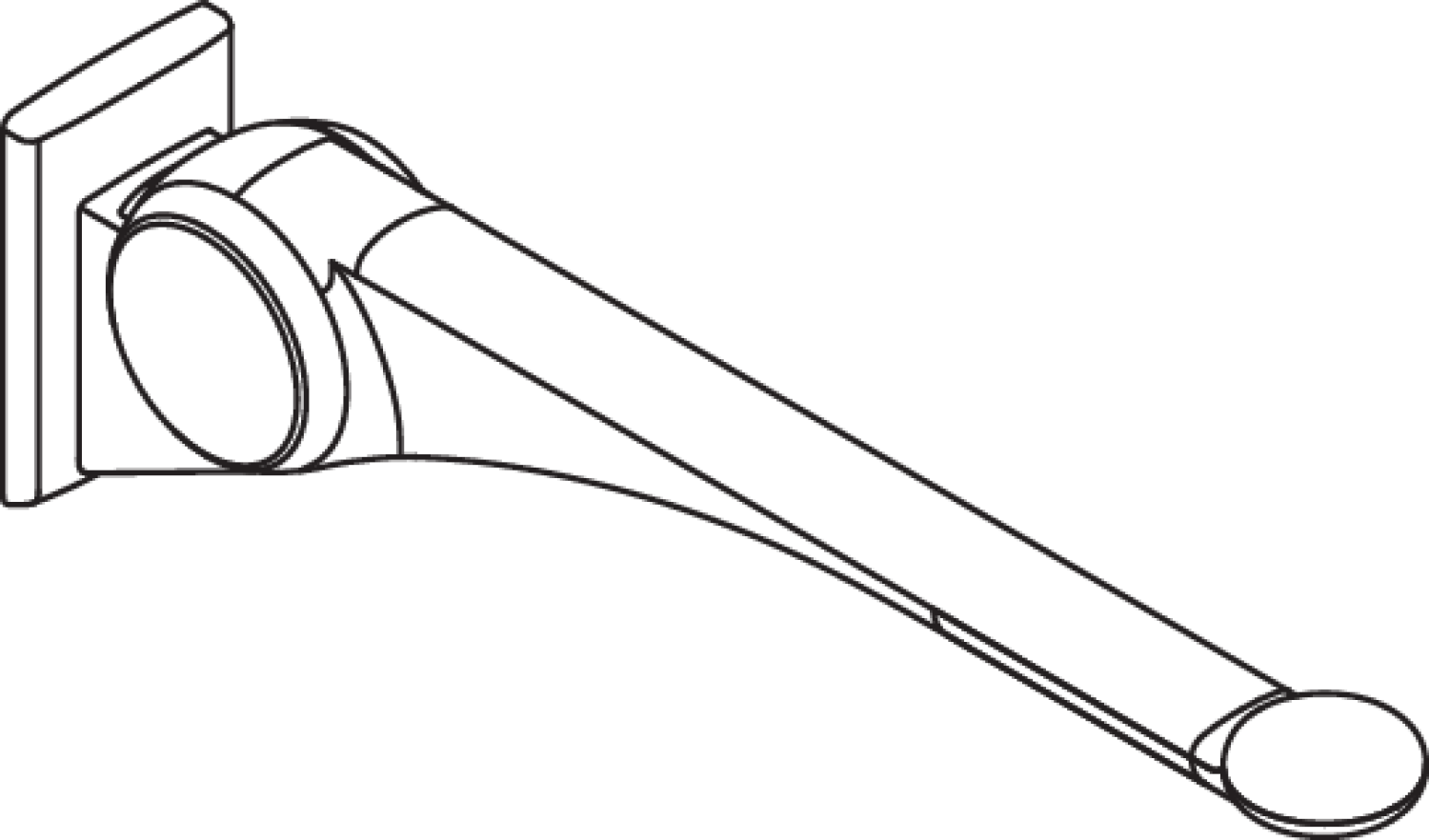 HEWI Stützklappgriff Premium,750 mm weiß hochgl.- weiß matt
