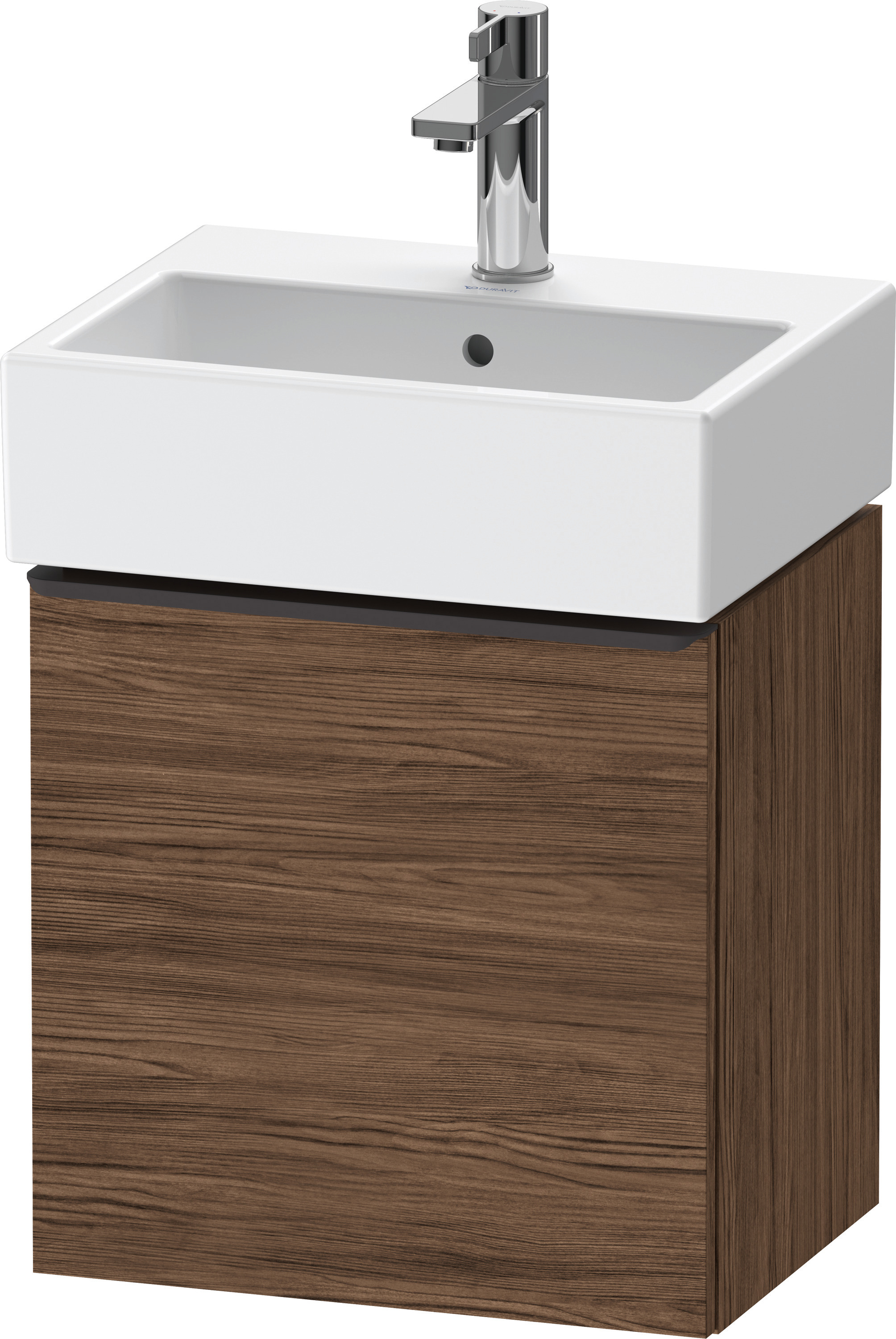Duravit D-Neo WTU,Wdh,TA:LI,Tür:1,Gr:Dia.Schw 434x322x440mm,Nussbaum Dunkel Matt,Dekor