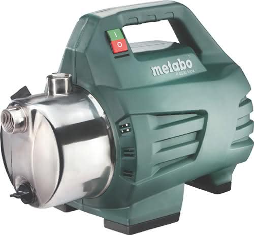Gartenpumpe P 4500 Inox 4500 l/h 48m 4,8bar 1300W VA 25,4mm (1Zoll) IG METABO Gartenpumpe P 4500 Inox 4500 l/h 48m 4,8bar 1300W VA 25,4mm (1Zoll) IG METABO