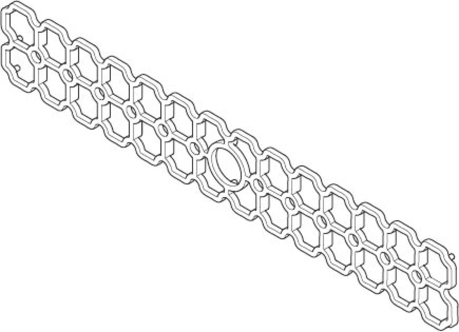 DO WaterBar Halter ERSATZTEILE 091797058 213 x 33 x 4,5 mm