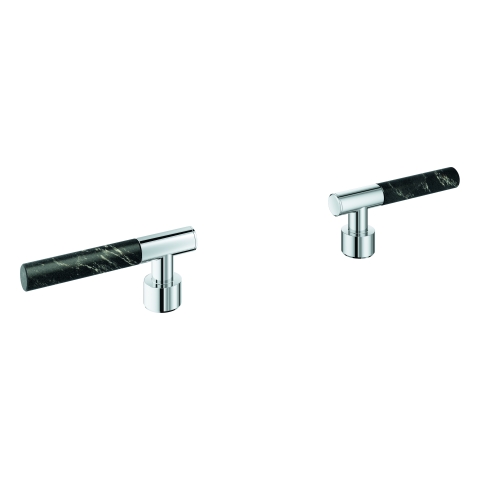 GROHE Hebelgriffe Atrio Private C. 48459 Vanilla Noir Caesarstone chrom