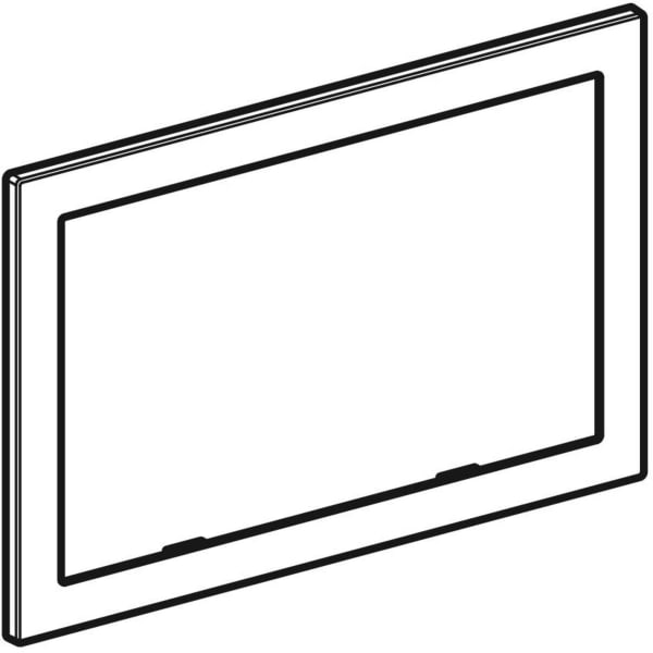 Geberit Omega60 Abdeckrahmen eckig für BetPl., chrom gebürtste, Etc