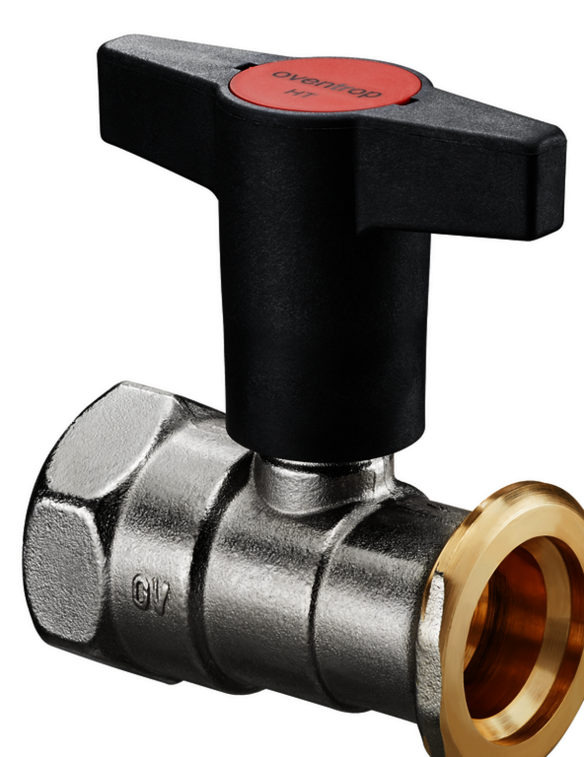 OVENTROP-Pumpenkugelhahn "Optibal P" ohne Sperrventil, DN25, 1 x G 1 1/2", Ms