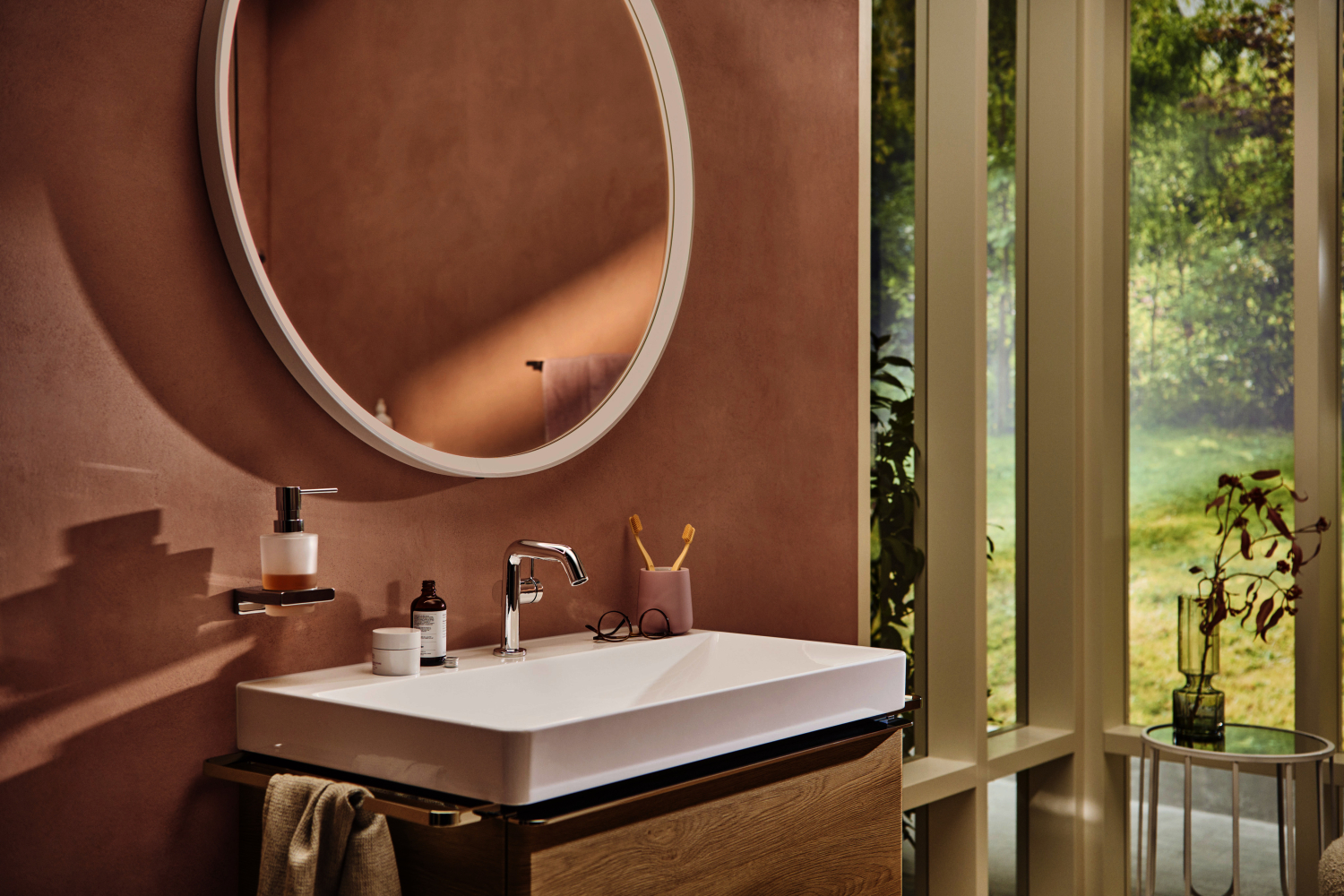 Hansgrohe WTM 110 Tecturis S Fine CoolStart mit Push-Open Ablaufgarnitur chrom