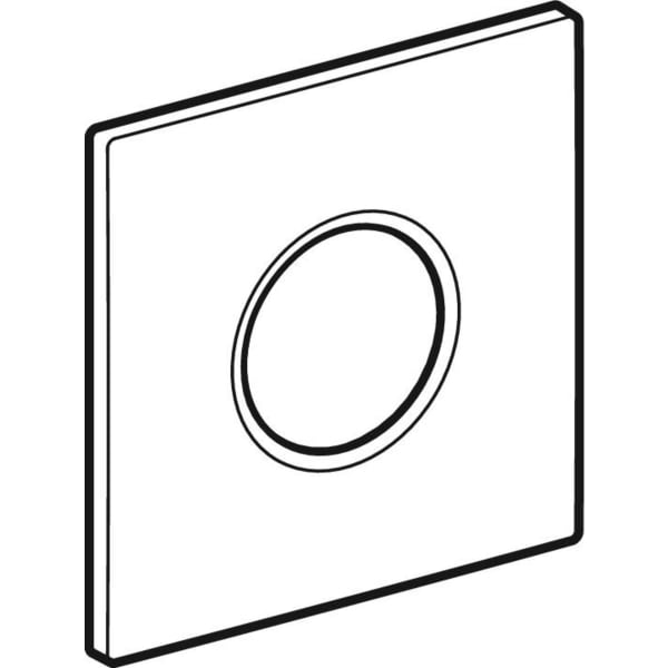 Geberit Typ 01 Abdeckplatte für UR-Strg. IR rund, chrom matt, Etc