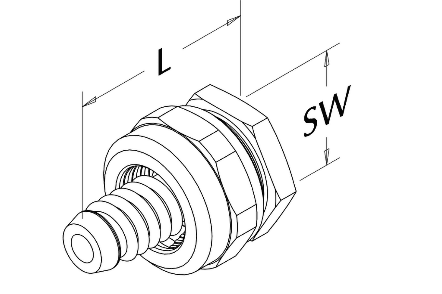 Roth Abdrückstopfen 14mm