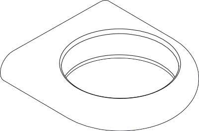 Hansgrohe Abdeckung Axor Logo für Halteelement chrom