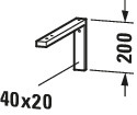 DU Konsolenträger-Winkel Universal 425x40x200mm