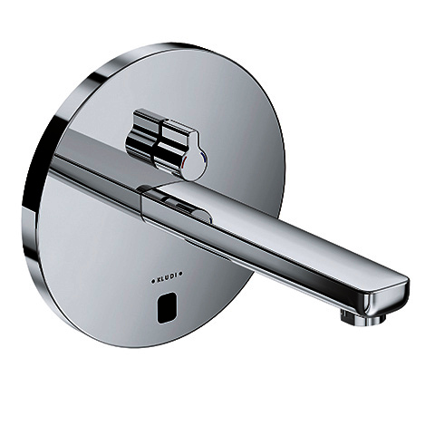 KLUDI ZENTA SL E UP-Wandarmatur, Rund mit Mischhebel, 190mm Ausl. chrom KLUDI ZENTA SL E UP-Wandarmatur, Rund mit Mischhebel, 190mm Ausl. chrom