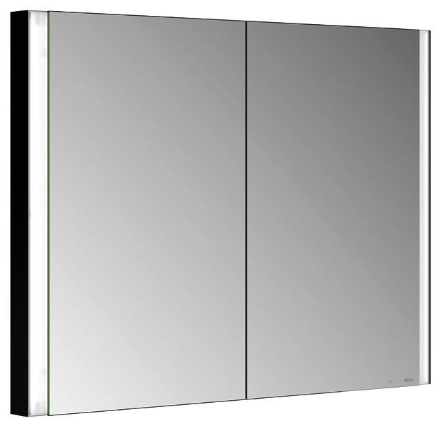 ACTIS Spiegelschrank BASE Alu LED-Bel. WEB 1000x710x115mm 2-trg Korpus schwarz ACTIS Spiegelschrank BASE Alu LED-Bel. WEB 1000x710x115mm 2-trg Korpus schwarz