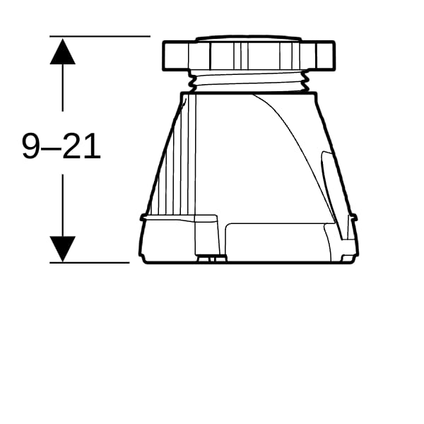 Geberit Set Füße hoch (9 St.) für Duschwanne bis Länge 140cm
