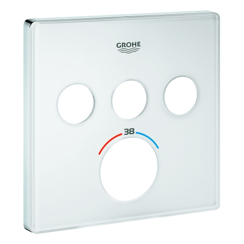 GROHE Rosette 49043 für SmartControl UP-THM eckig mit 3 ASV moon white