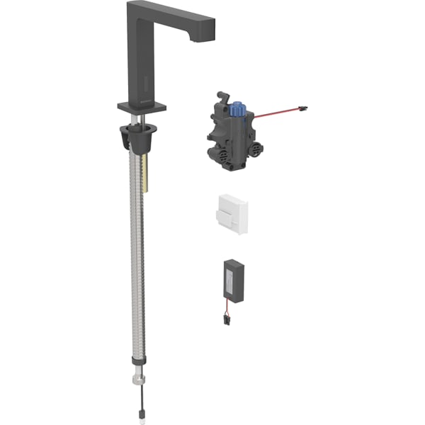 Geberit Brenta WT-Arm.,Standmontage, Batterie für UP-Funkt.Box, m.Therm.Misch., swm