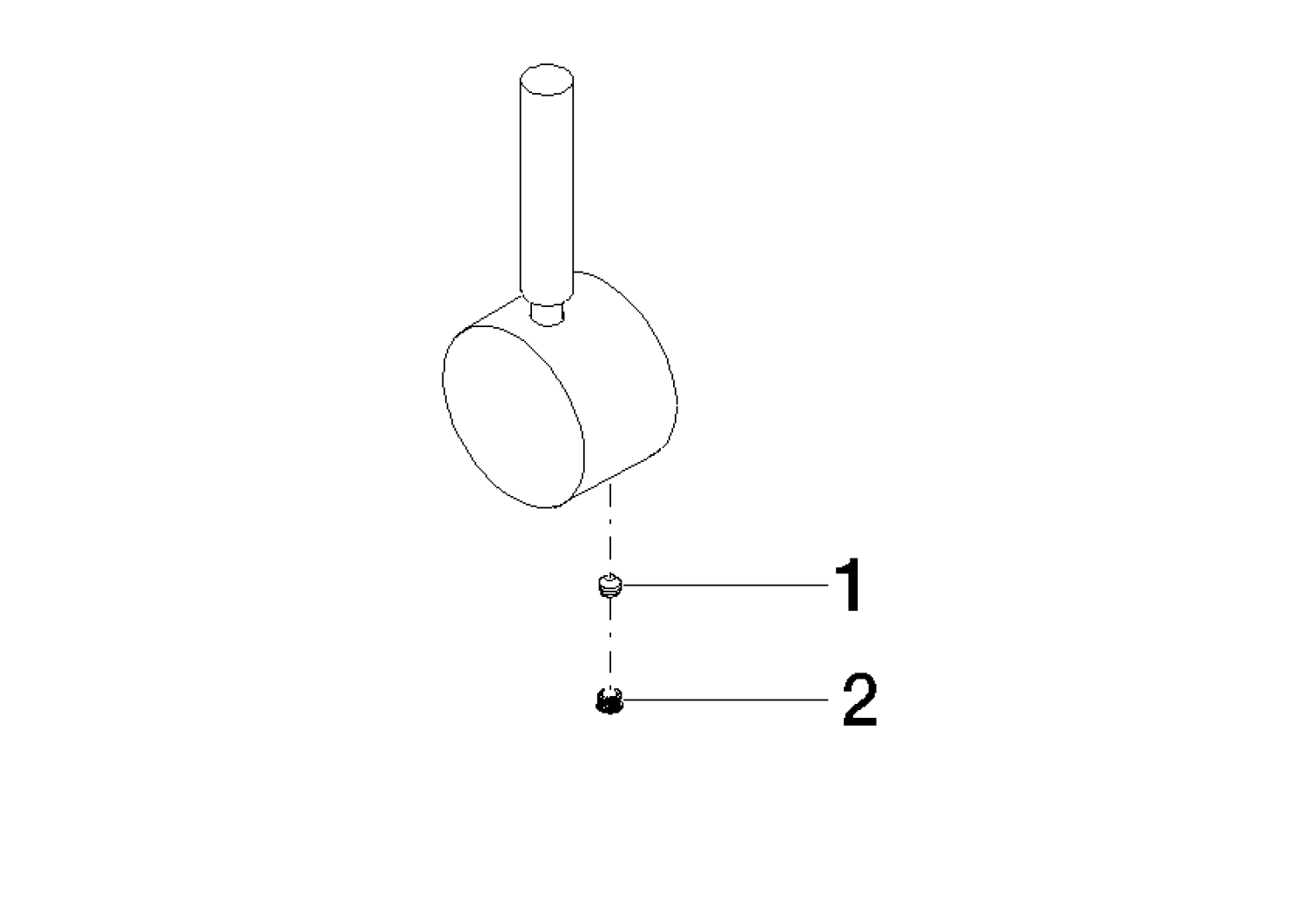 DO Griff ERSATZTEILE 90206600700 52 x 35 x 117 mm Chrom
