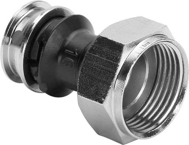 Viega Verschraubung mit SC Raxinox 4463 in 16mm x G1/2 Stahl nichtrostend