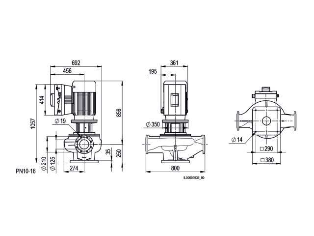 BIRAL Inline-Pumpe VivarA M 125-30 800