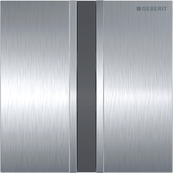 Geberit Typ 50 Abdeckplatte, eckig für UR-Strg. IR, chrom gebürstet