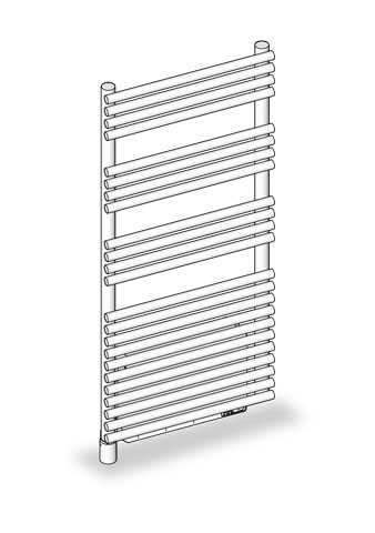 Zehnder Design-HK Forma Air, elektrisch LFE-170-050/IPS 1750x126x496 White Quar.