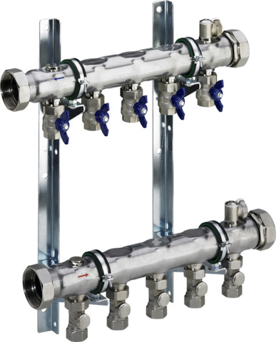 Viega Industrieverteiler 1007 in 4 fach aus Edelstahl