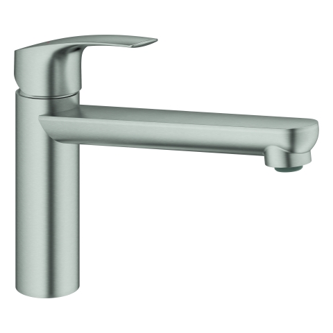 GROHE EH-SPT-Batterie Eurosmart 30463 mittelhoher Auslauf supersteel