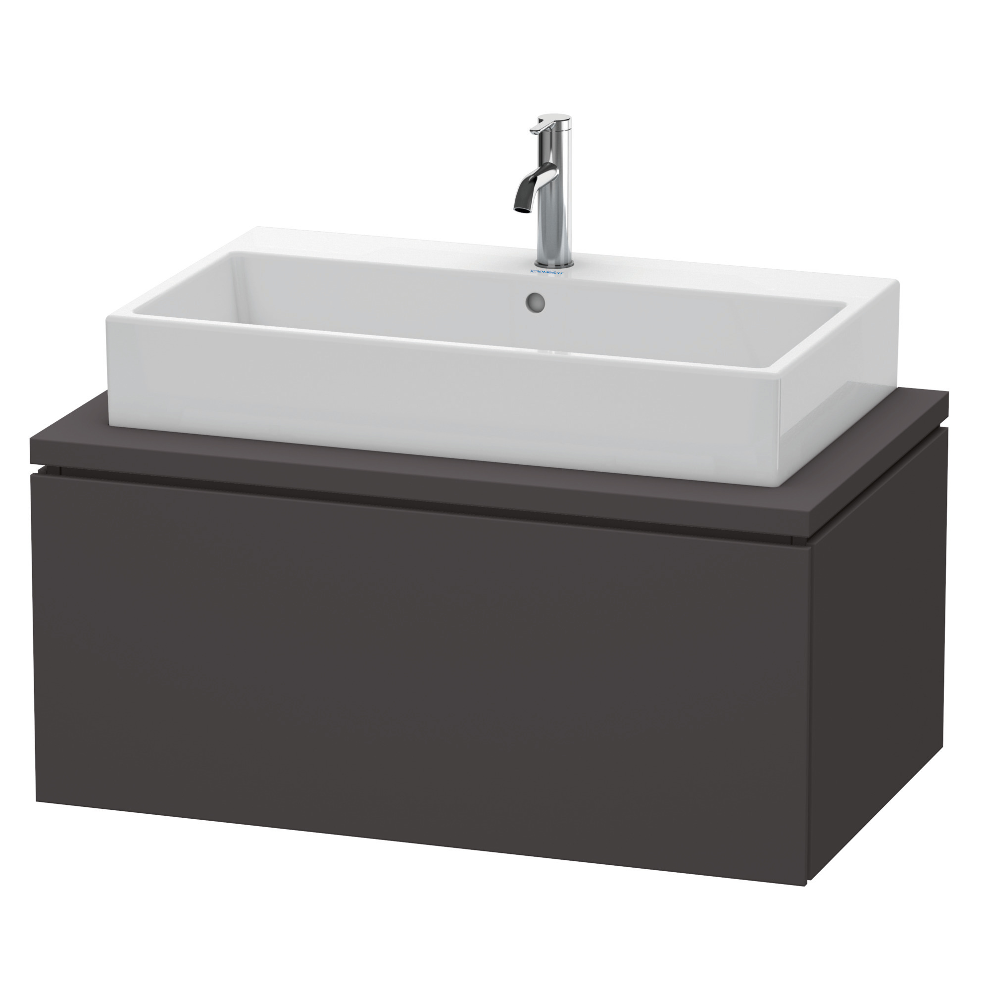 Duravit WTU für Konsole L-Cube 400x920x547mm 1 Auszug, Graphit Supermatt