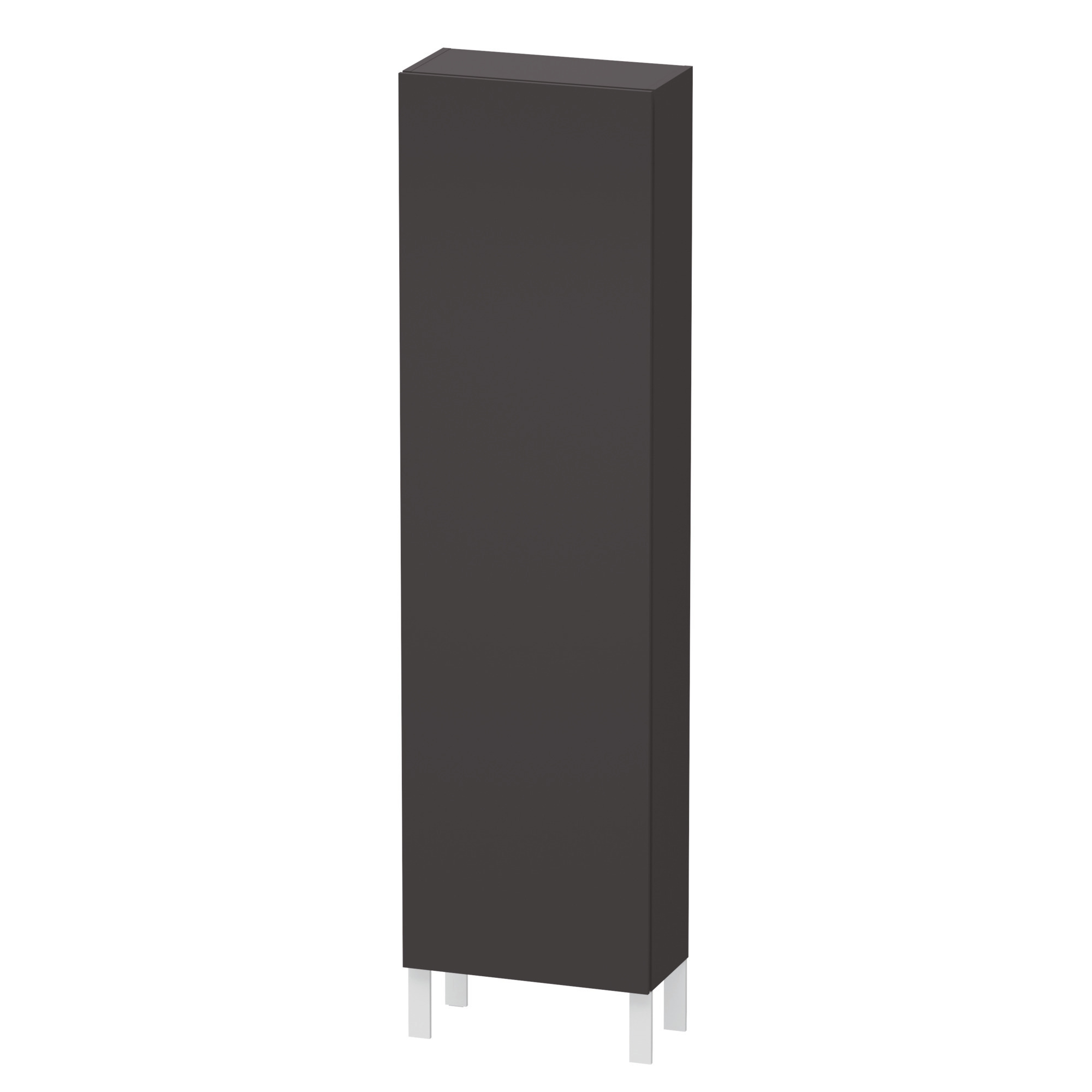 DU Hochschrank L-Cube 243x500x1760mm 1 Tür, TA re., graphit supermatt