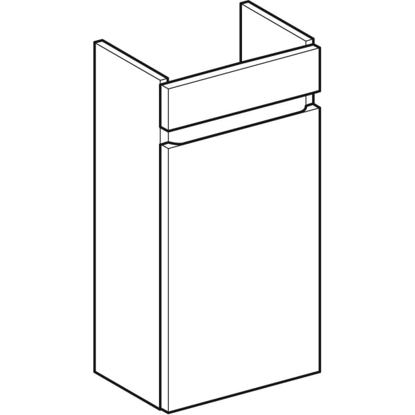 Geberit Renova Plan US für HWB, 1 Tür 31,4x60,5x22cm, weiß