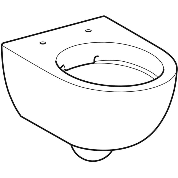 Geberit Renova Compact WWC Tiefspüler Ausld. 49cm, weiß, Rimfree, KeraTect