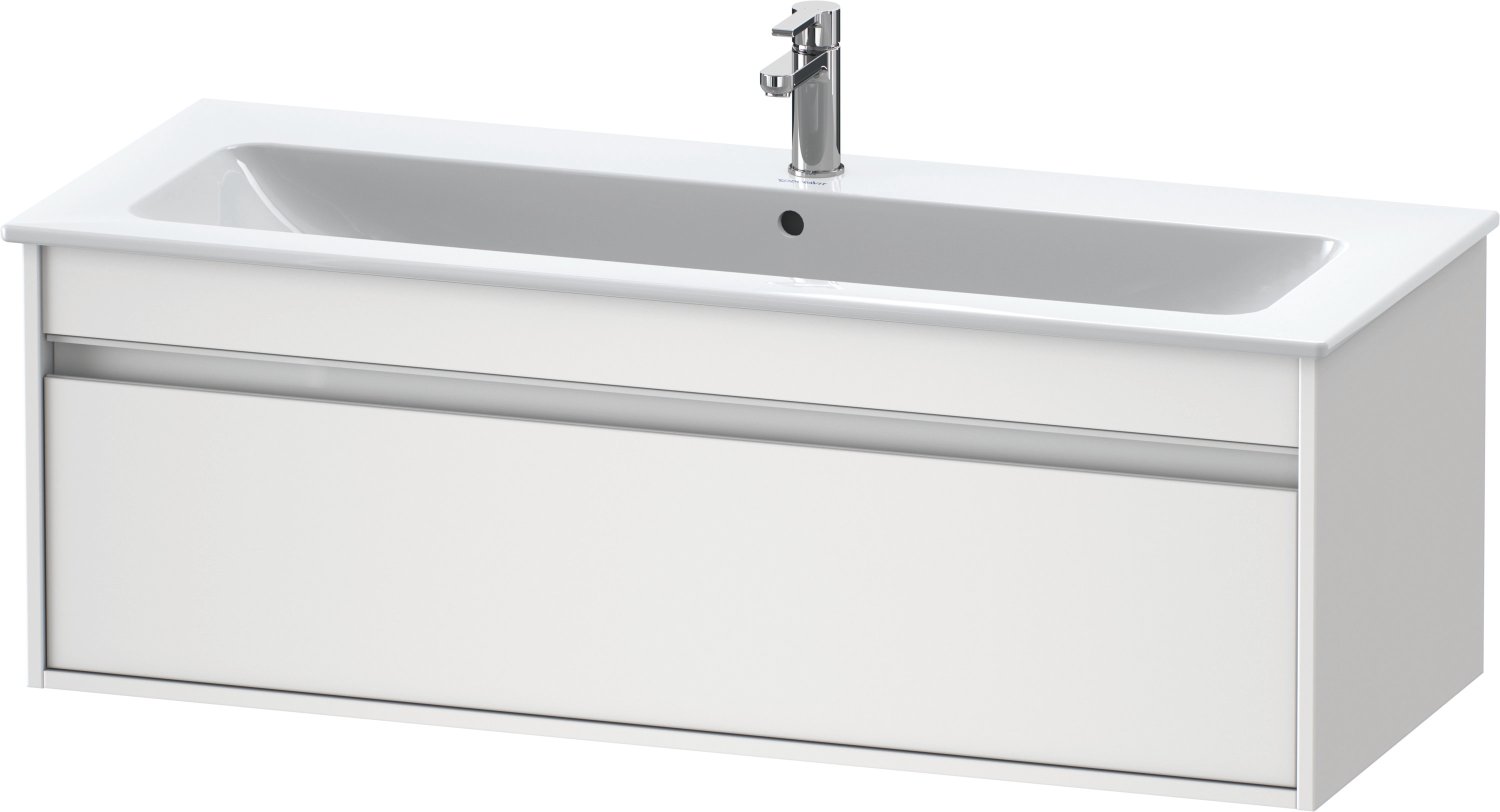 Duravit WTU Ketho f. ME by Starck, 1 Auszug 410x1200x475mm, Weiß Matt